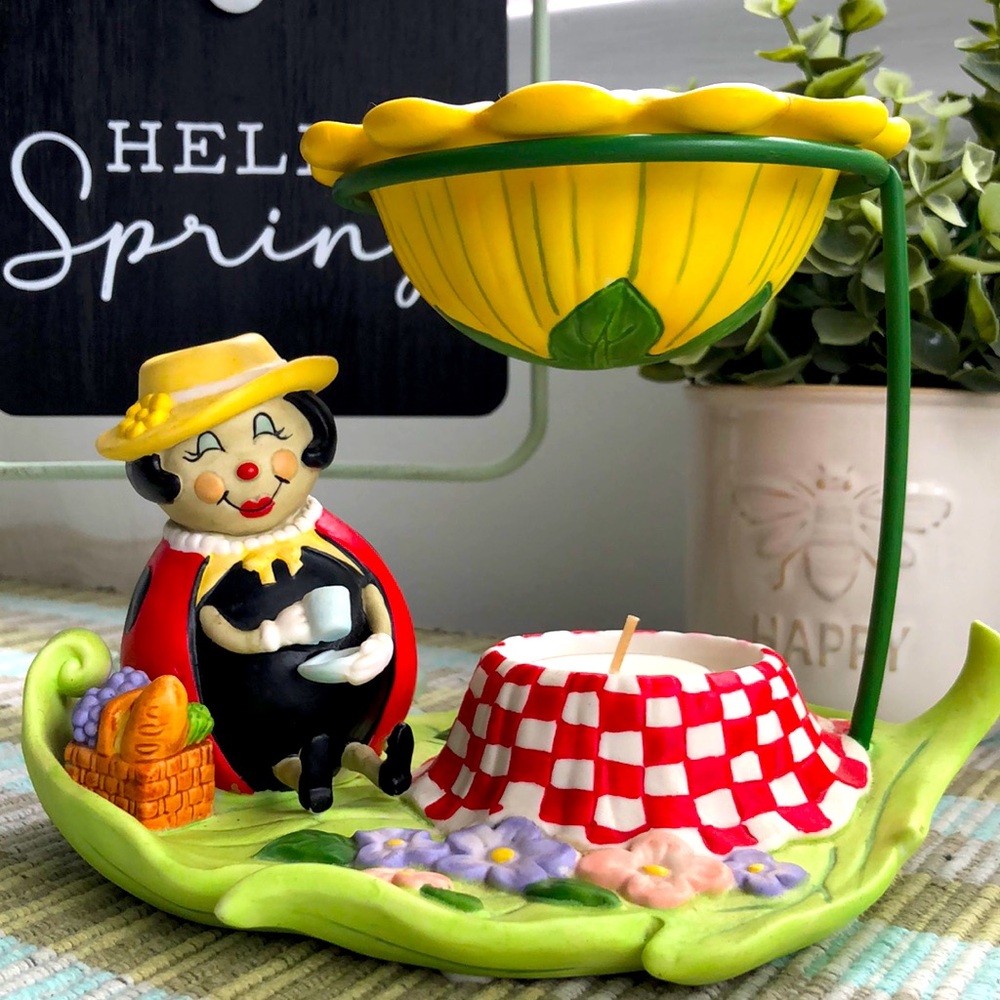 PARTYLITE LADYBUG WAX WARMER TEALIGHT HOLDER